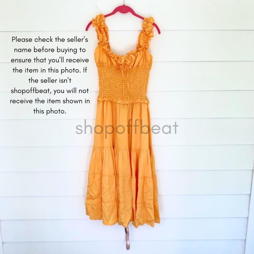 NEW House of CB Phedra Dress Warm Apricot Large+ (XL) - Picture 13 of 17